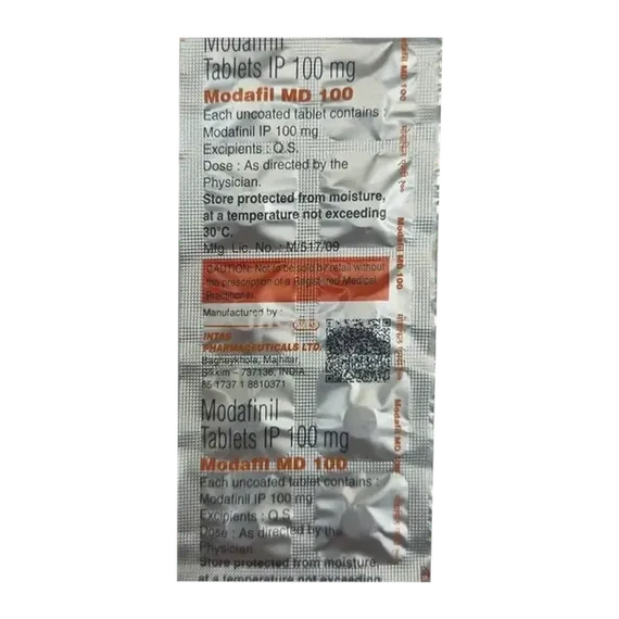 modafil md 100mg tablet 10's